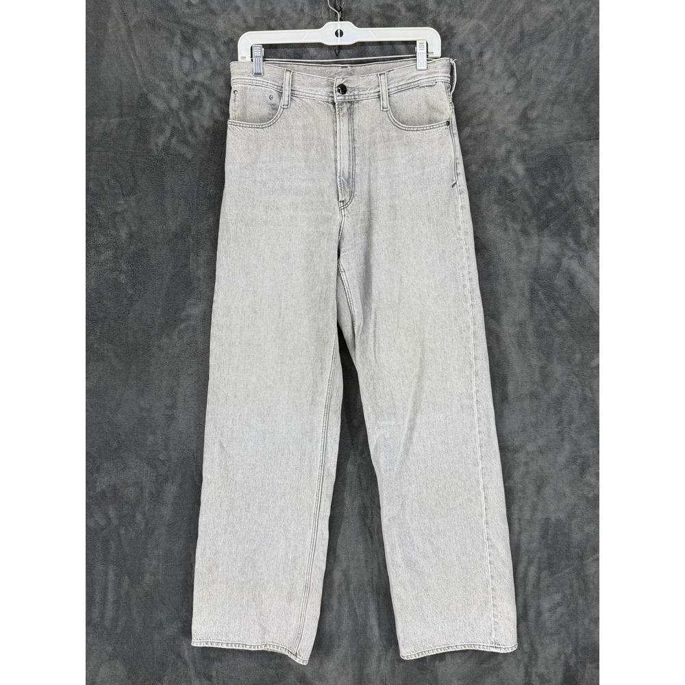 G Star RAW Womens Stray Ultra High‎ Rise Straight Leg Gray Jeans Size 28x32